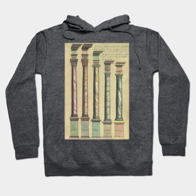 Five Orders of Architecture by Vignola Hoodie by MasterpieceCafe